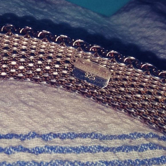 Tiffany & Co Somerset Mesh Bangle Bracelet - Picture 2 of 4